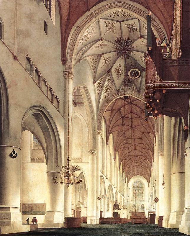 Pieter Jansz Saenredam Interior of the Church of St Bavo in Haarlem oil painting image